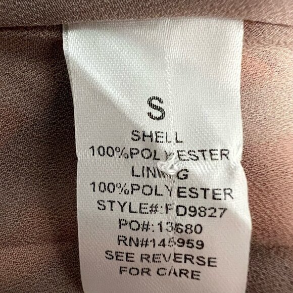 Dress Forum Womens Shift Dress Multicolor Floral Ruffle Hem Puff Sleeve Mini S - Picture 11 of 11